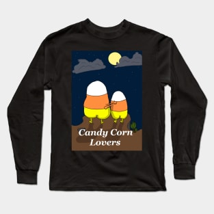 Candy Corn Lovers Moonlight Embrace Long Sleeve T-Shirt